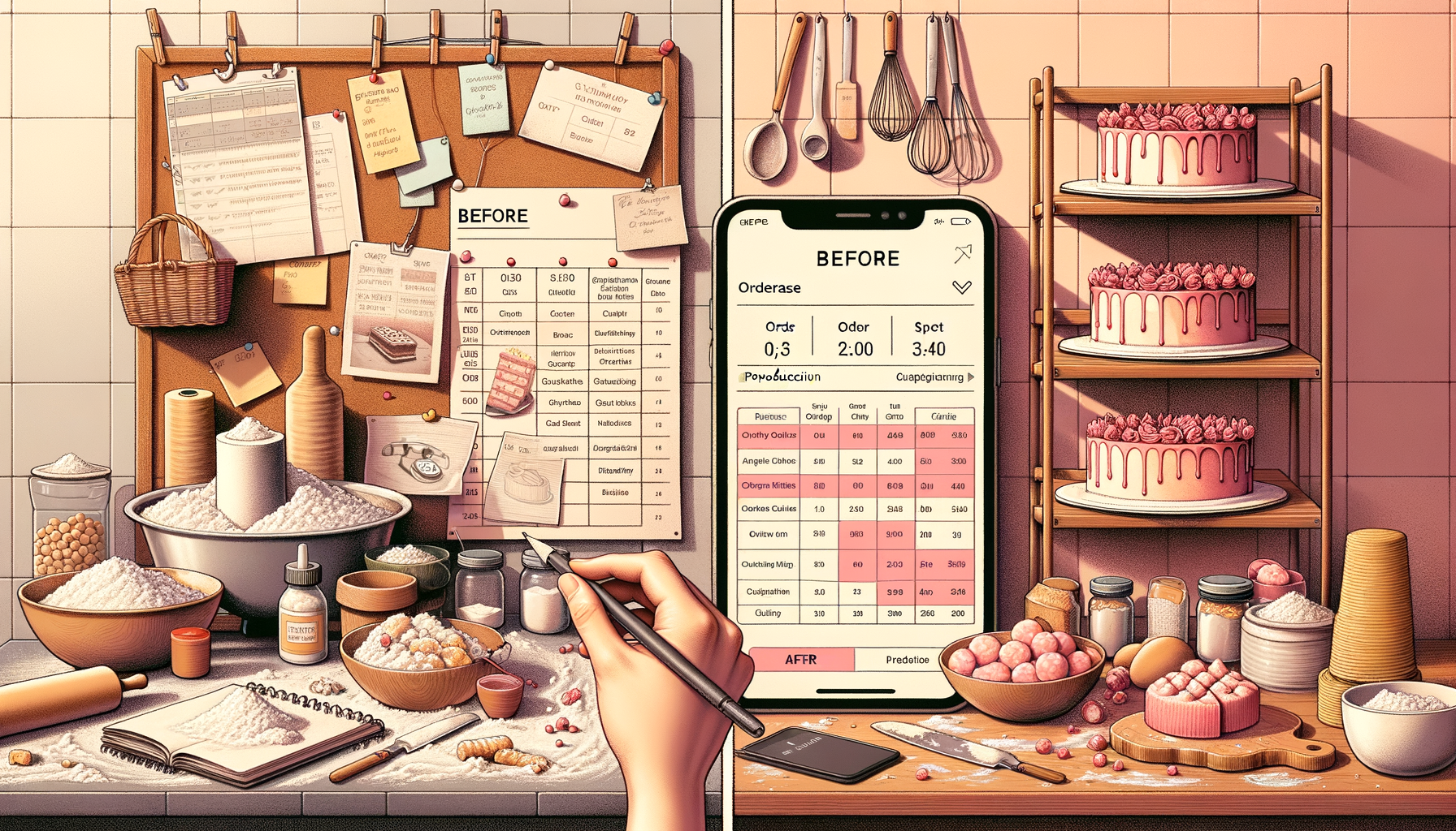 Before and after: Local Bakery & Custom Cakes transformation