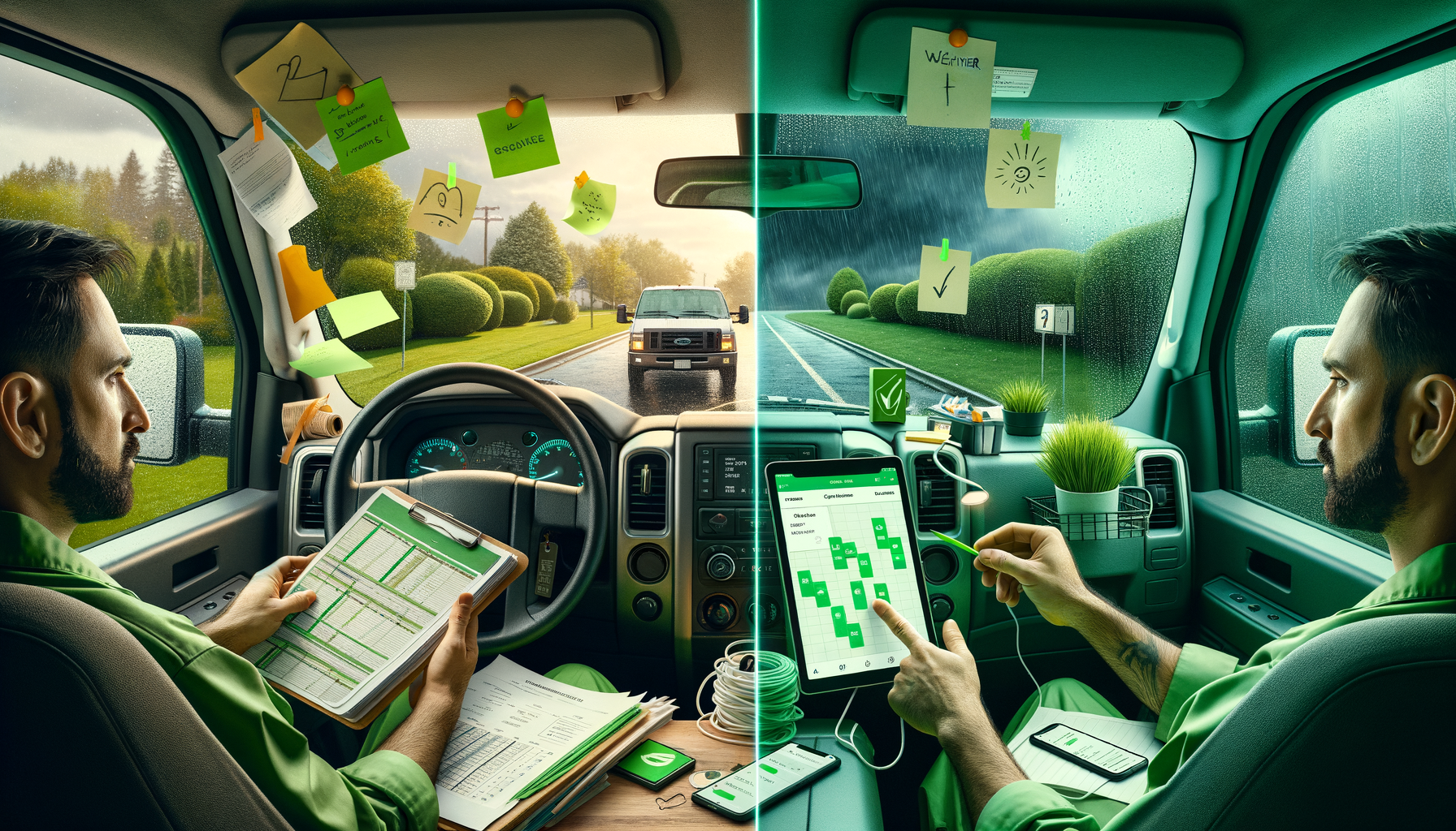 Before and after: Regional Lawn Care Company transformation